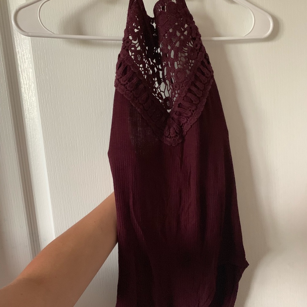 Maroon bodysuit